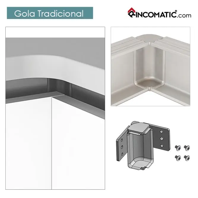 Unión Gola Tradicional 19 Superior Interior 90º