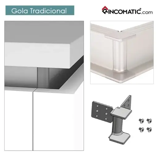 EXTERIOR Angle 90 degrees for Upper Traditional 19 Gola