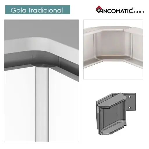 CHAMFERED Corner 90 degrees for Upper Traditional 19